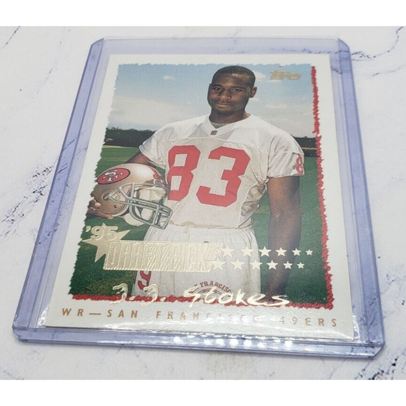 JJ Stokes 1995 Topps Draft Picks Rookie #227 - UCLA / San Francisco 49ers - Picture 3 of 4